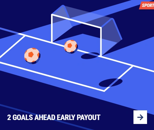2 Goals Ahead Early Payout