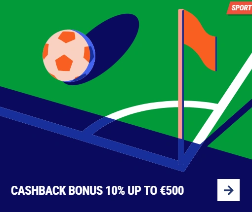 Cashback Bonus 10% up to €500