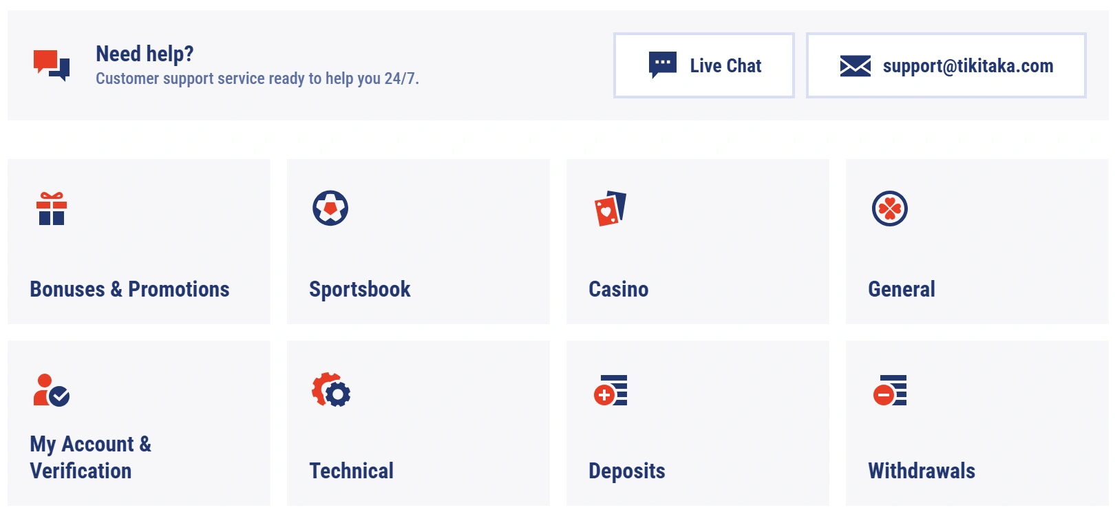 Tikitaka Customer Service